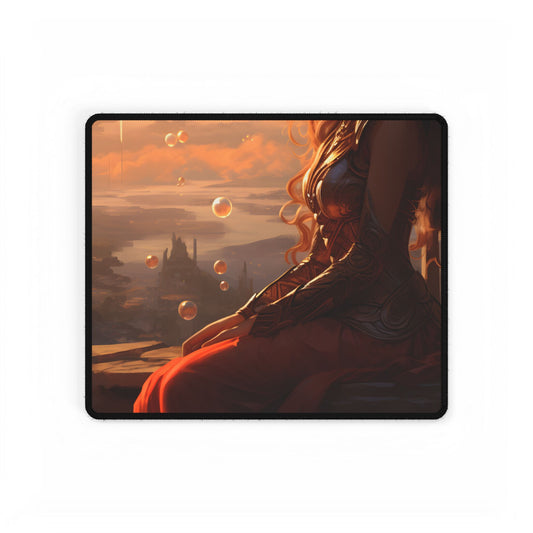 Mobile Moment: A Digital Artwork - Desk Mat