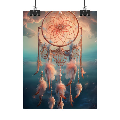 Ethereal Dreamcatcher Realm: Surreal Dreamscape Digital Art - Poster