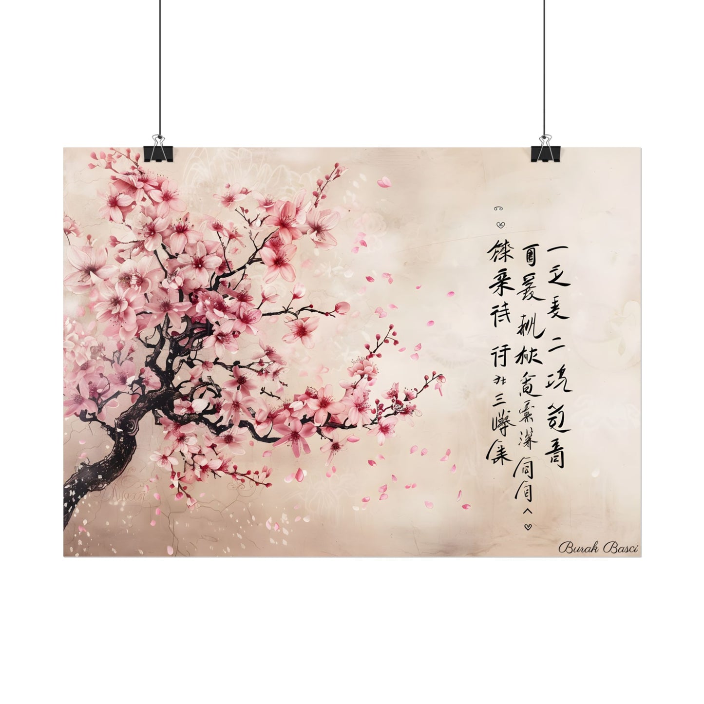 Elegant Cherry Blossom: Japanese Art Photography - Poster