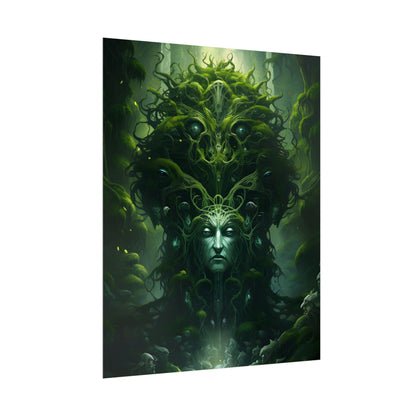 Mystical Forest Guardians: Ancient Tree Spirits Ethereal Artwork - Poster
