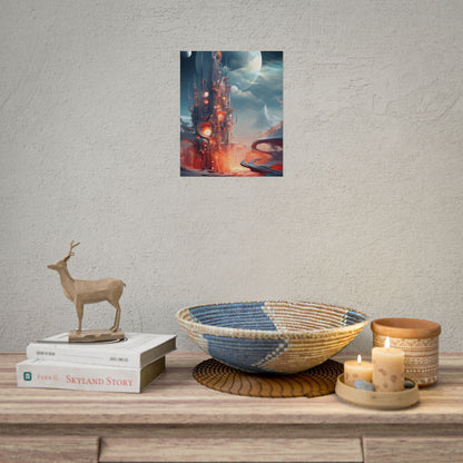 Cyber Dreams: Abstract Artwork - Poster