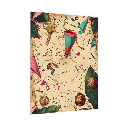 Whimsical Portrait with a Large Nose - Poster