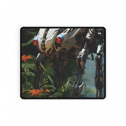 Robotic Wildlife Sanctuary: Harmony in Nature - Desk Mat