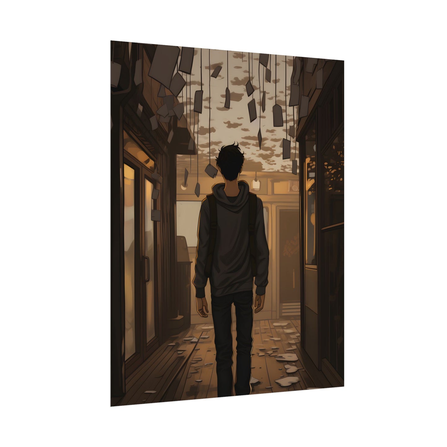 Candid Moment: A Person's Story in an Indoor Setting - Poster