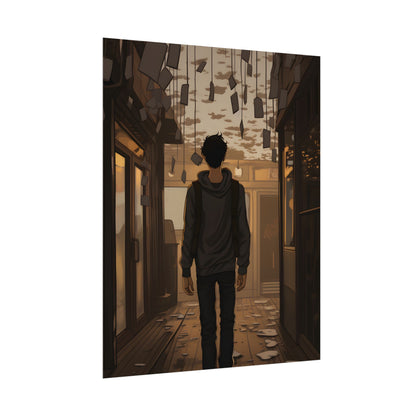 Candid Moment: A Person's Story in an Indoor Setting - Poster