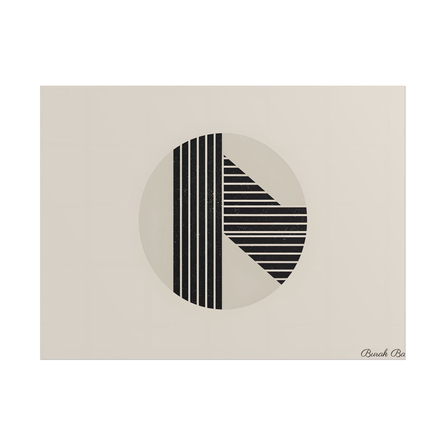 Modern Minimalist Poster: Bold Typography and Geometric Forms - Poster