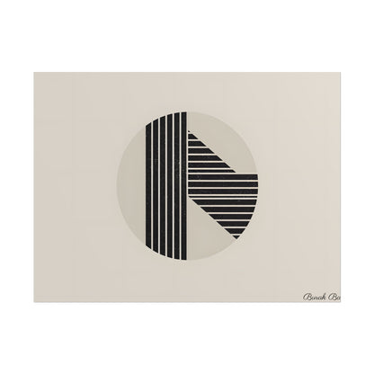 Modern Minimalist Poster: Bold Typography and Geometric Forms - Poster