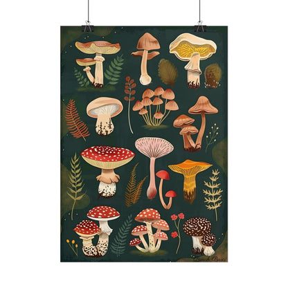 Vibrant Mushroom Poster: 2024 Batch - Poster