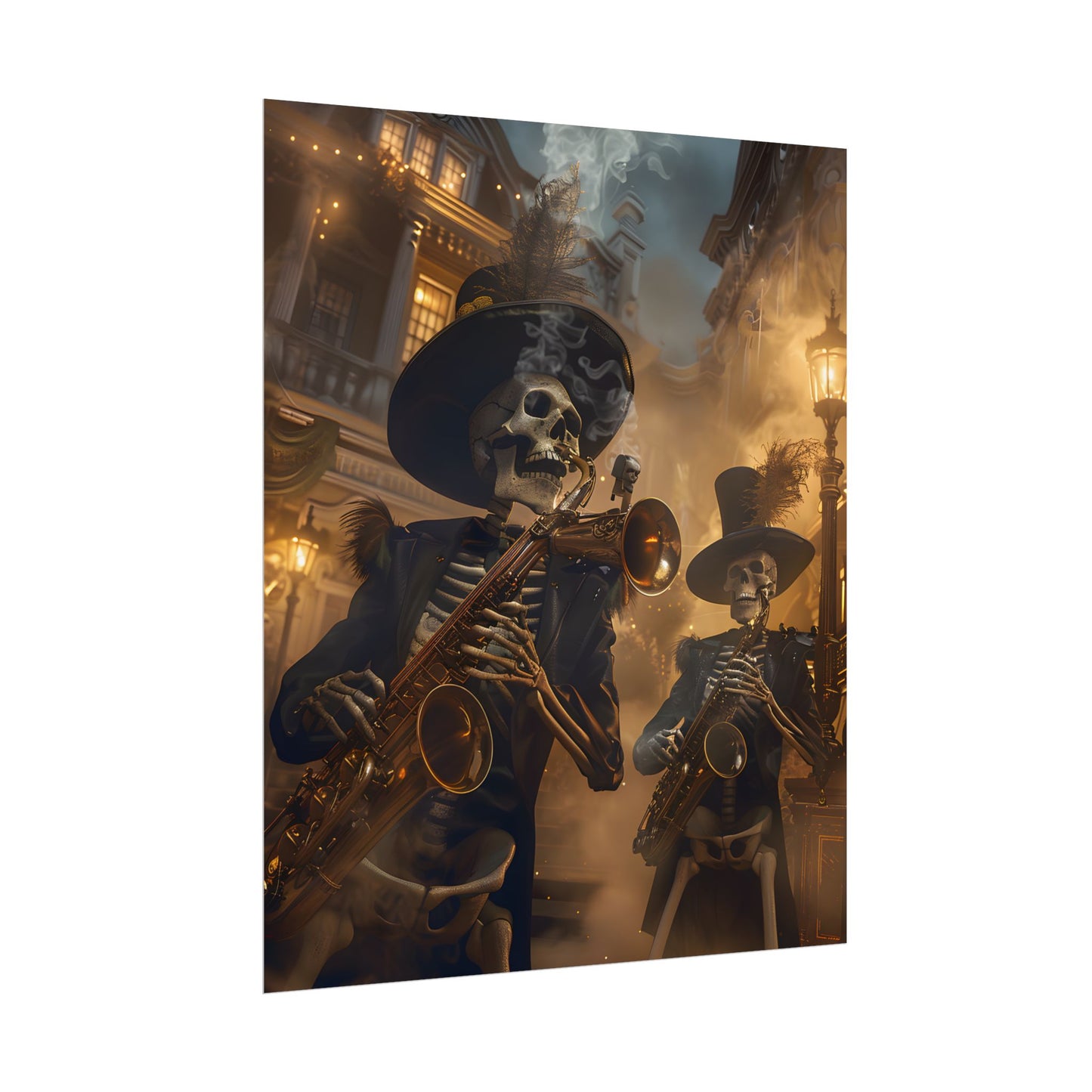 Victorian Skeleton Jazz Band: Lowbrow Artwork in Swing - Poster