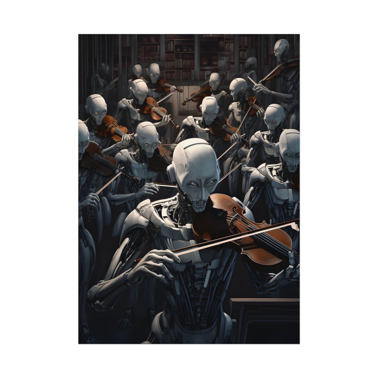 Sentient Robot Symphony: A Robot Orchestra - Poster