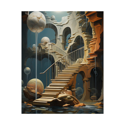 Person in Urban Oasis: Outdoors Artwork - Poster