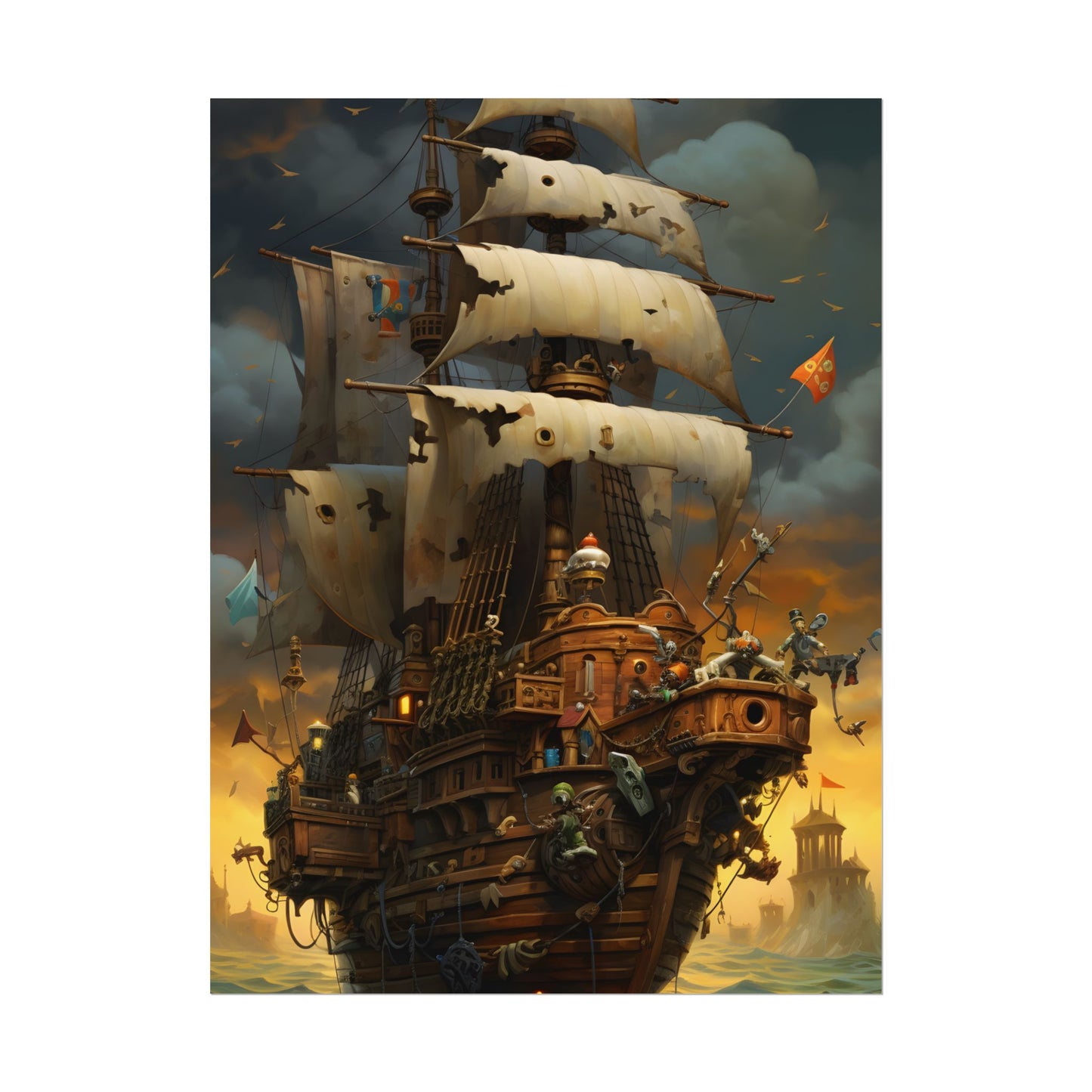 Swashbuckling Time Travelers: Maritime Adventure - Poster