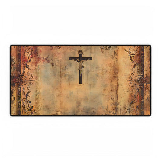 Vintage Biblical Art Print: A Historical Scene - Desk Mat