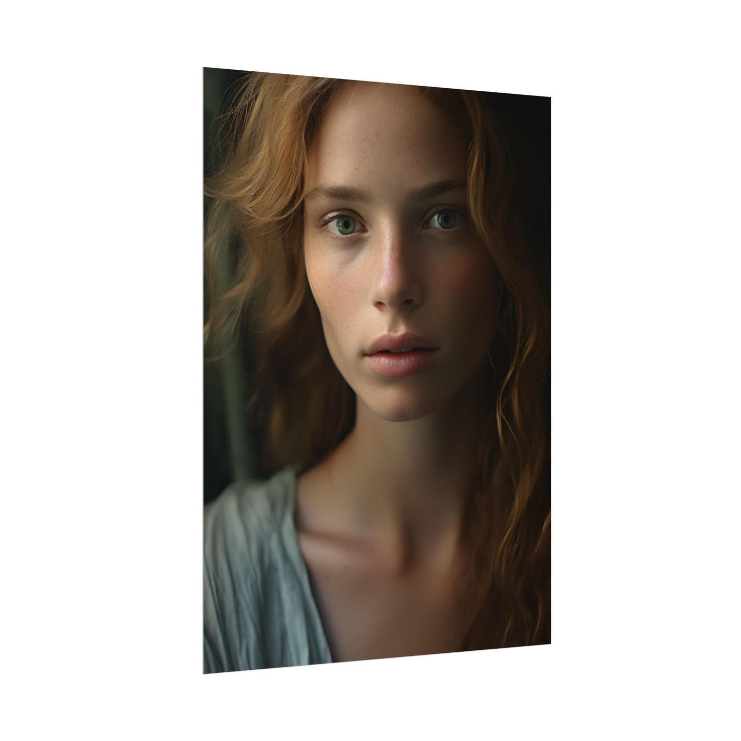 Close-Up Joy: Light Blue Eyes - Poster