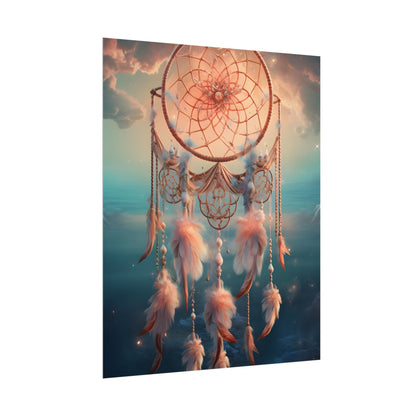 Ethereal Dreamcatcher Realm: Surreal Dreamscape Digital Art - Poster