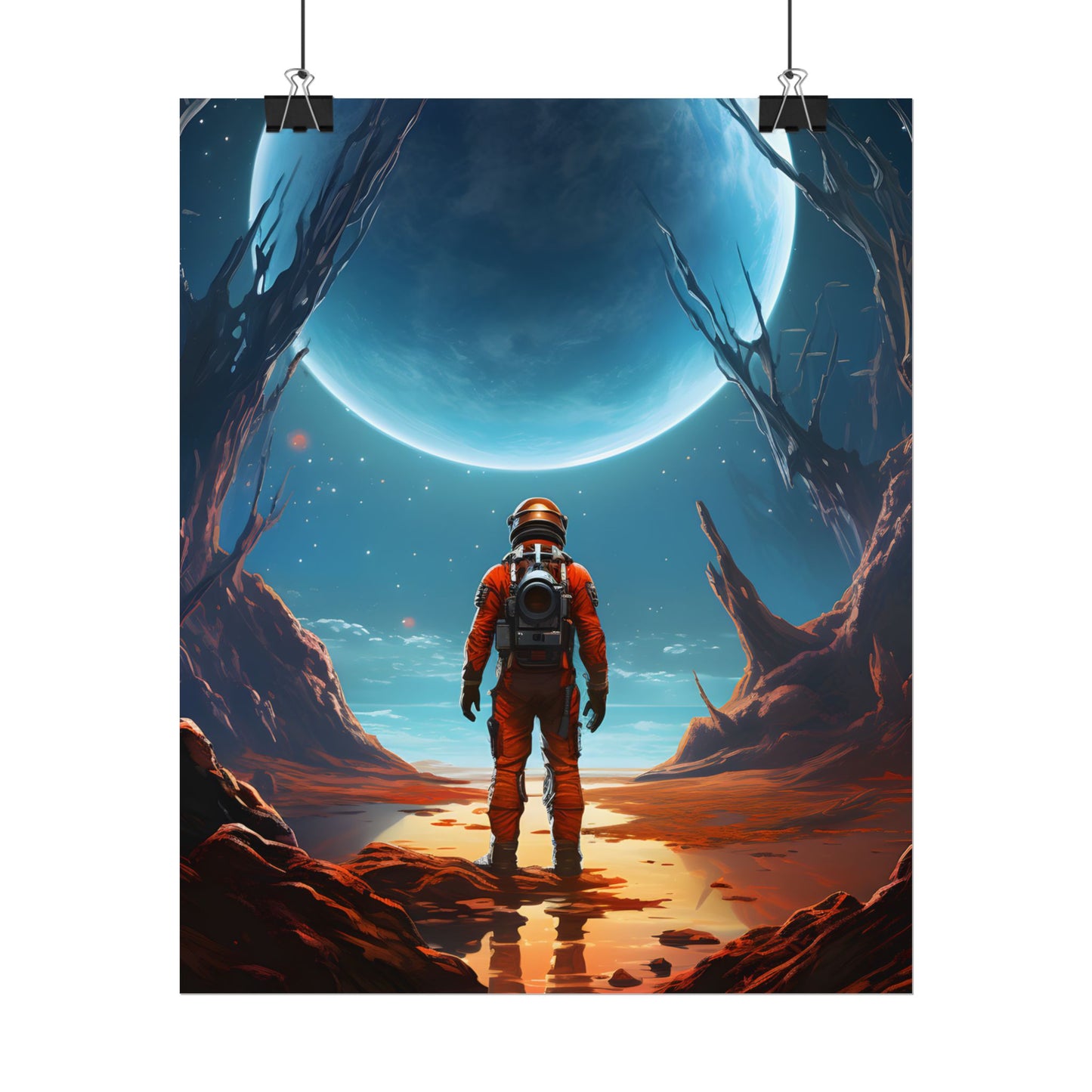 Futuristic Wilderness Explorer - Poster