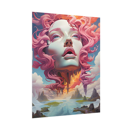 Dreamlike Vortex: Abstract Surreal Scene Art - Poster