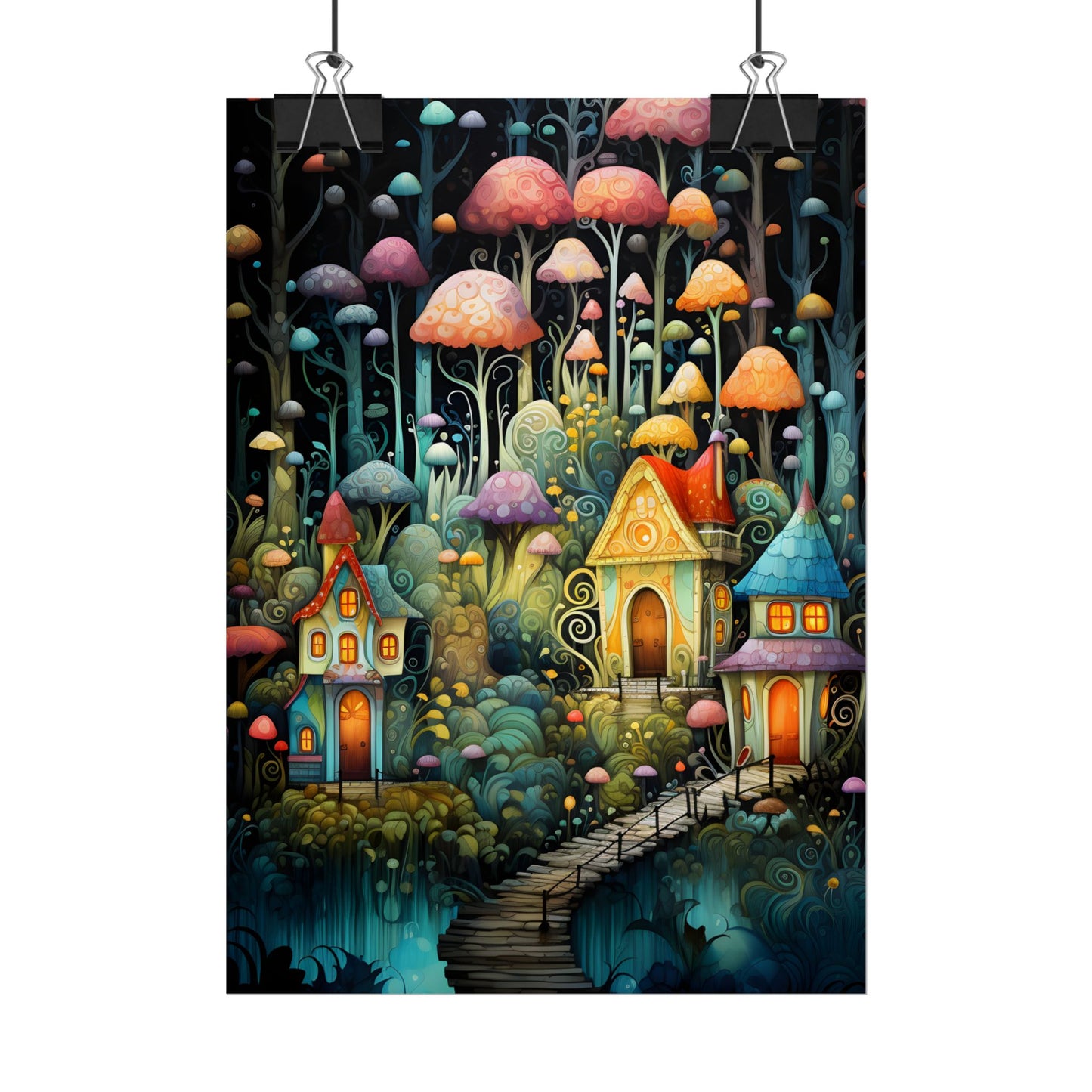 Enchanted Forest Fairies: A Classic Whimsical Artwork - Poster