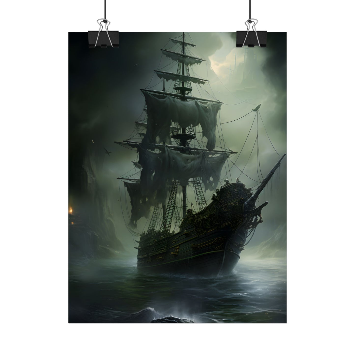 Pirate Ghost Ship: Sailing Through the Ocean - Poster