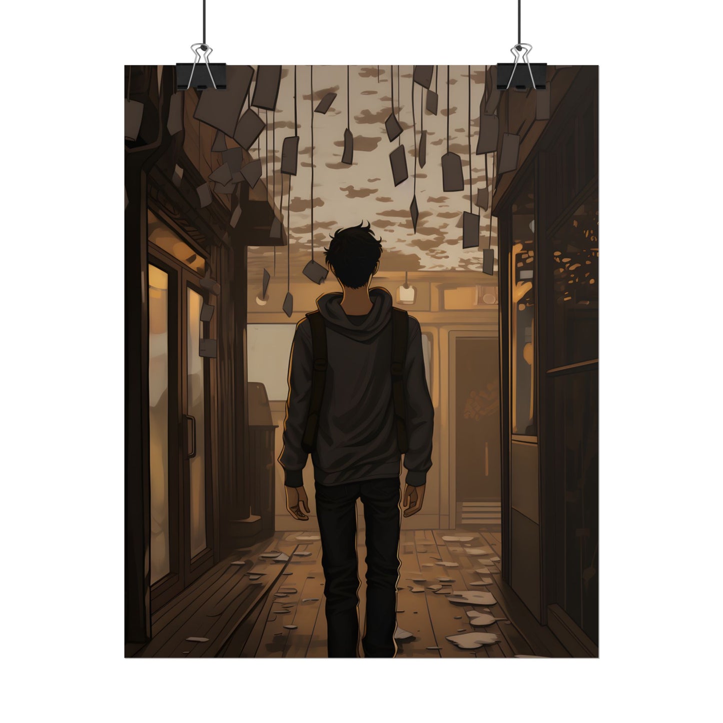 Candid Moment: A Person's Story in an Indoor Setting - Poster