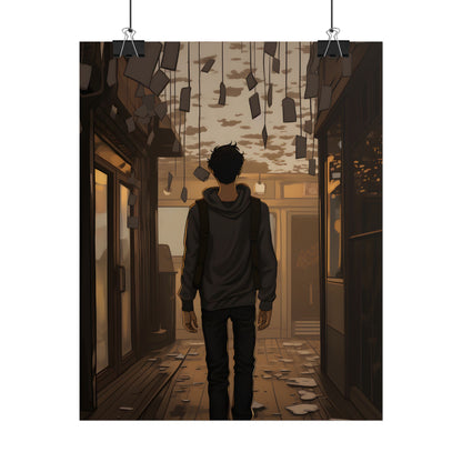 Candid Moment: A Person's Story in an Indoor Setting - Poster