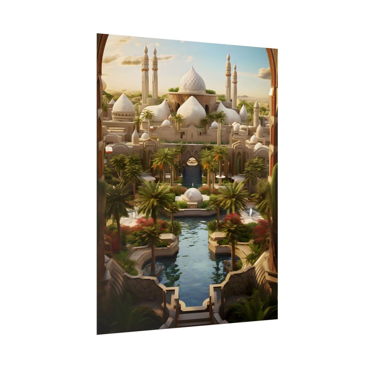 Desert Oasis Dreams: Arabian Nights-Inspired Artwork - Poster