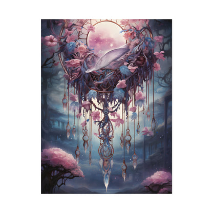 Surreal Landscape: Serene Tree in Vast Sky - Poster