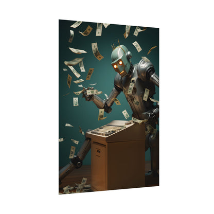 Robotic Art Heist: Modern Masterpieces Meet Metal Minds - Poster