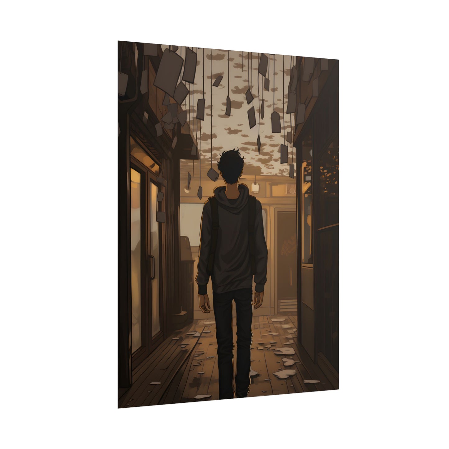 Candid Moment: A Person's Story in an Indoor Setting - Poster