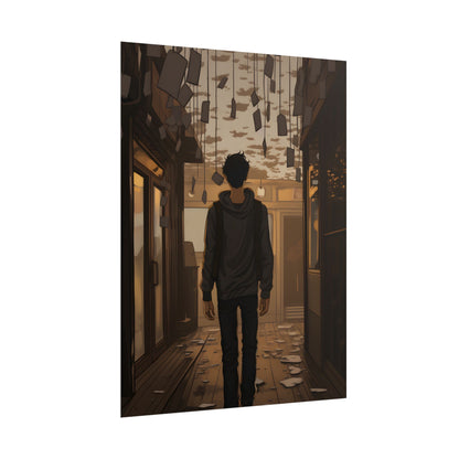 Candid Moment: A Person's Story in an Indoor Setting - Poster