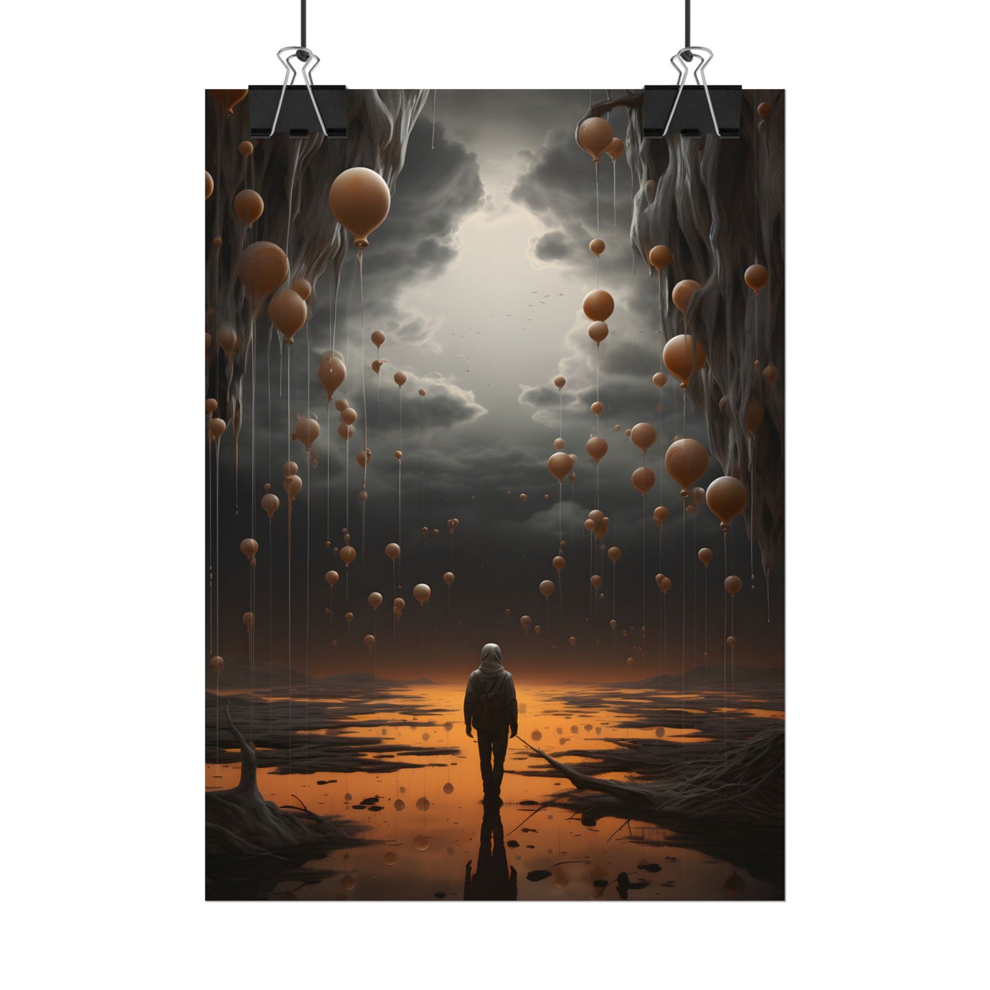 Freedom in Nature: Casual Outdoor Portrait - Poster