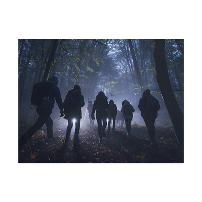 Mysterious Forest Adventure: Exploring with Courage - Poster