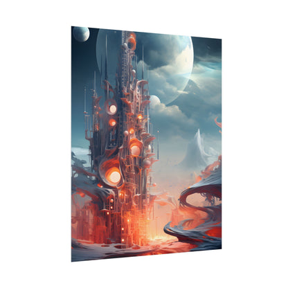 Cyber Dreams: Abstract Artwork - Poster