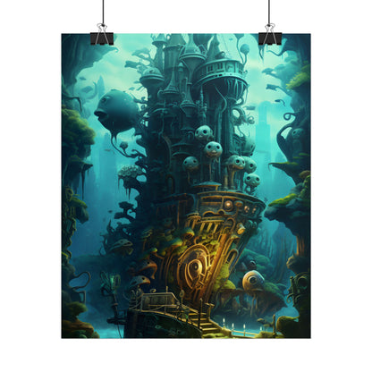 Steampunk Undersea Odyssey: Captain Nemo's Mechanical Voyage - Poster