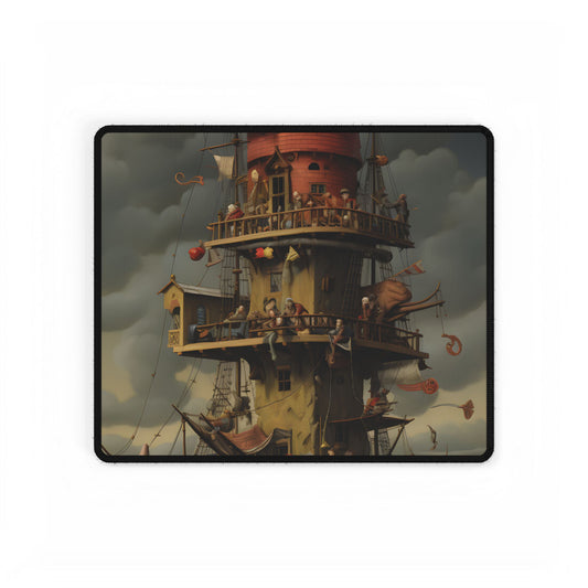 Swashbuckling Time Travelers: A Crew of Pirate Adventurers - Desk Mat