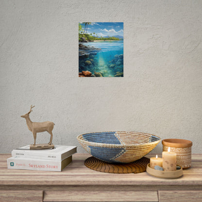 Tranquil Tropical Paradise: Relaxed Island Getaway Art - Poster