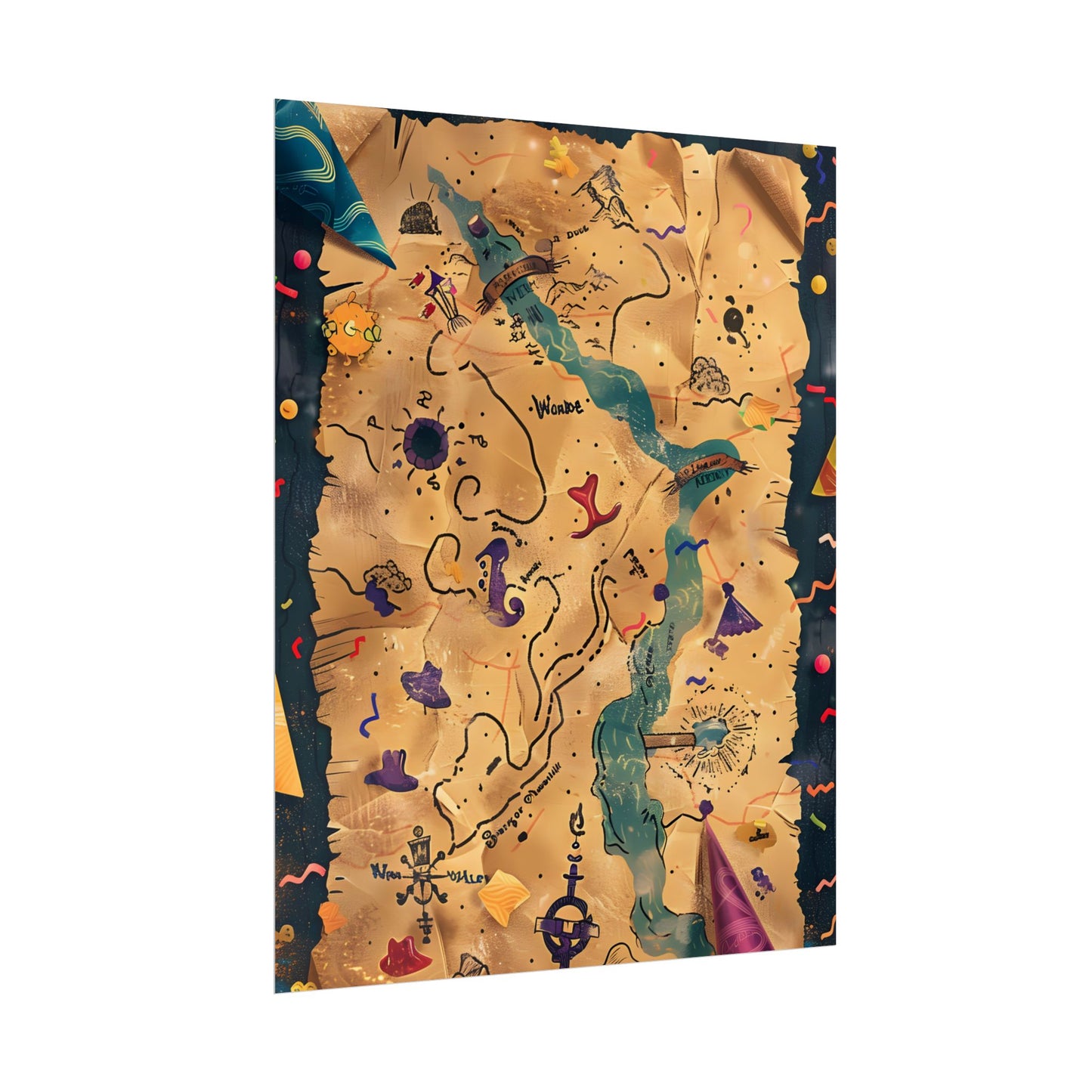 Whimsical Cartoon Portrait: Gentle Illustration of a Hero's Nose - Poster