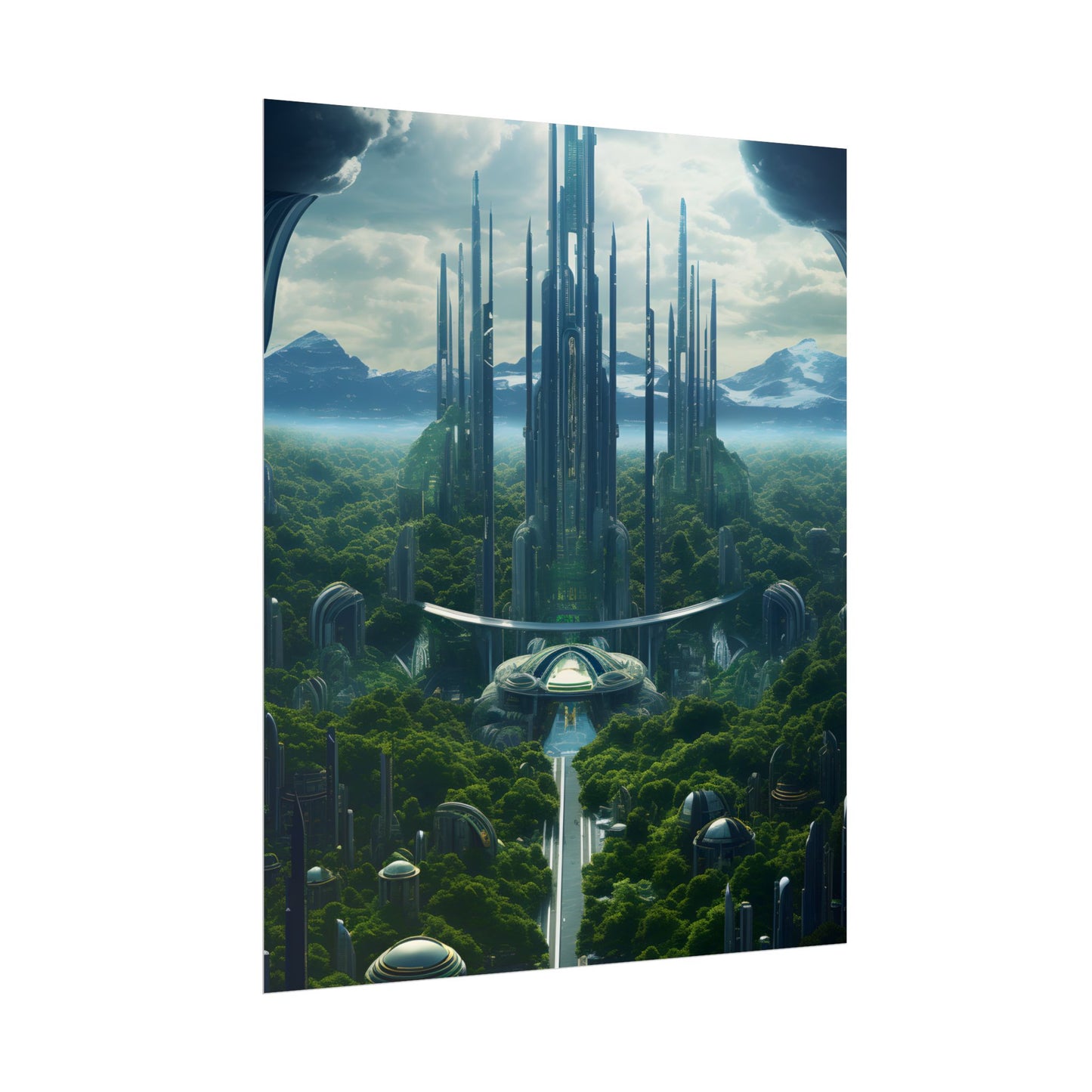 Dystopian Utopia: Perfect Yet Oppressive Society - Artwork - Poster