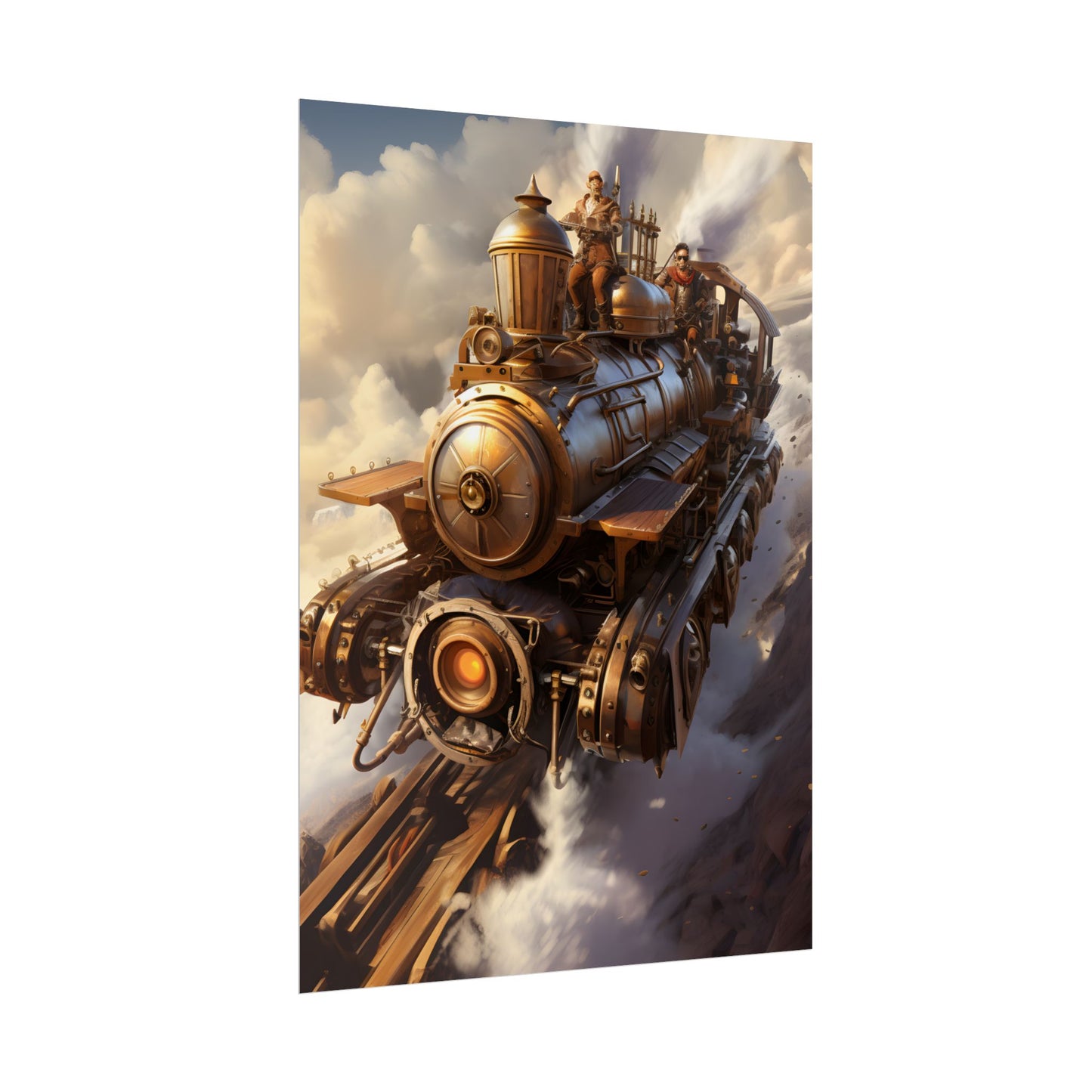 Steampunk Sky Liner Showdown: Thrilling Air Race - Poster