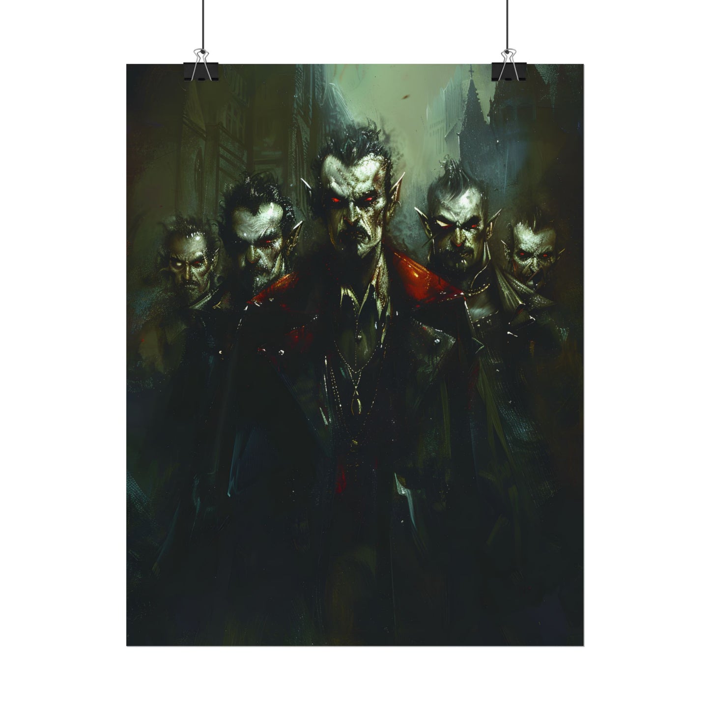 Gothic Vampires: Dark Fantasy Artwork - Poster