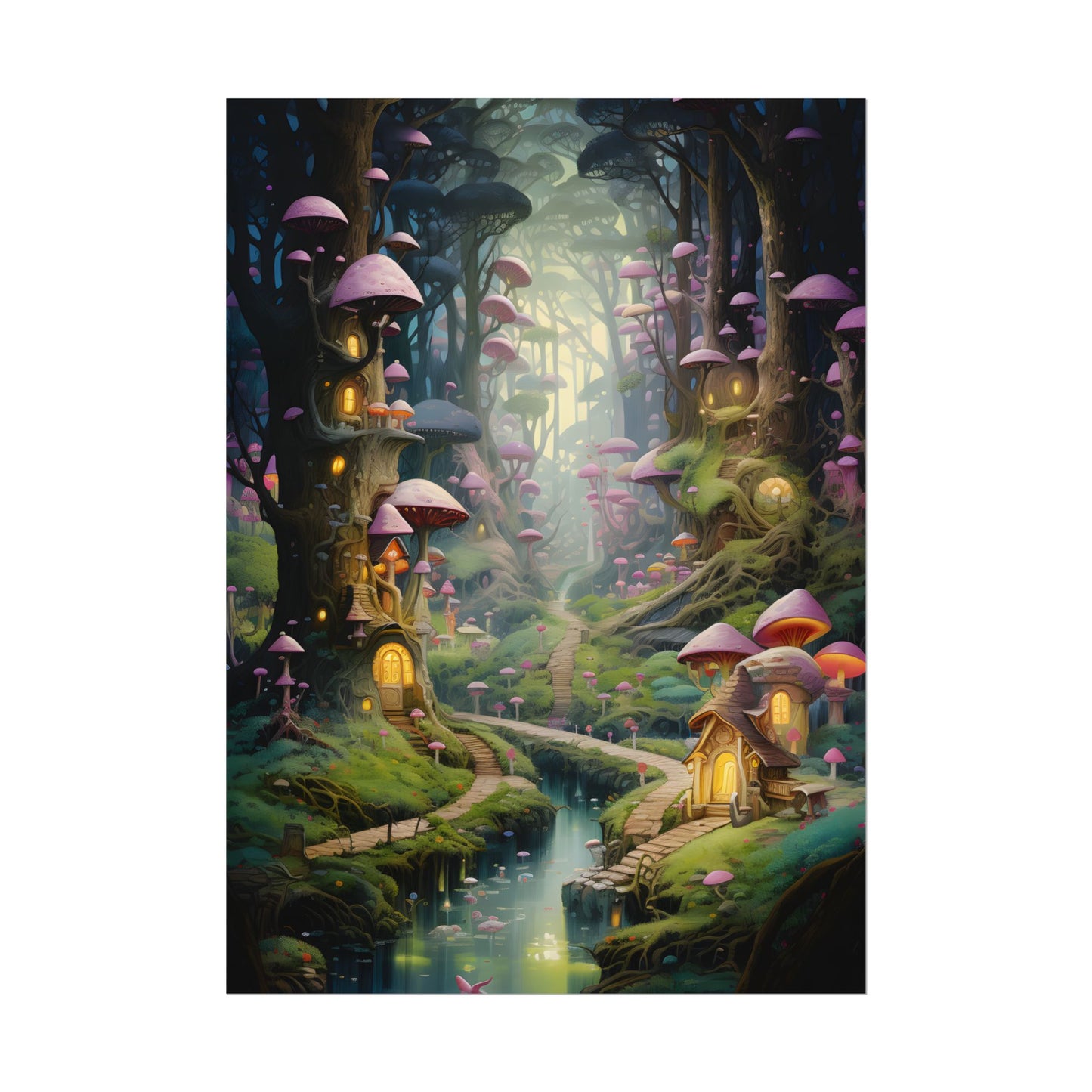 Enchanted Forest Adventure: Vibrant Artwork of Six Brothers - Poster