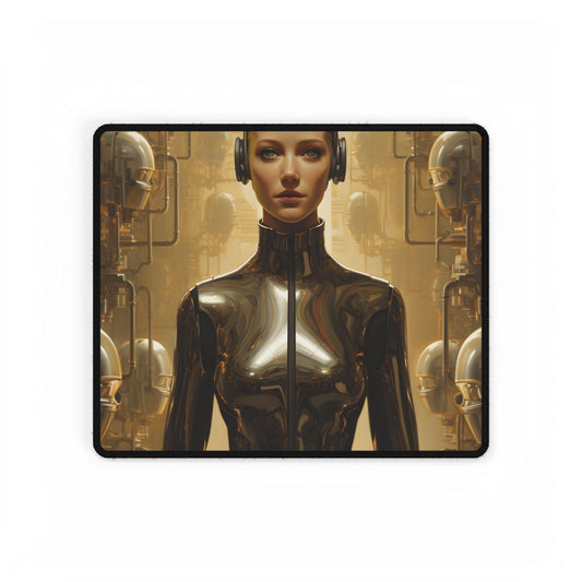 Daring Art Heist: Robotic Thieves Steal Masterpiece - Desk Mat
