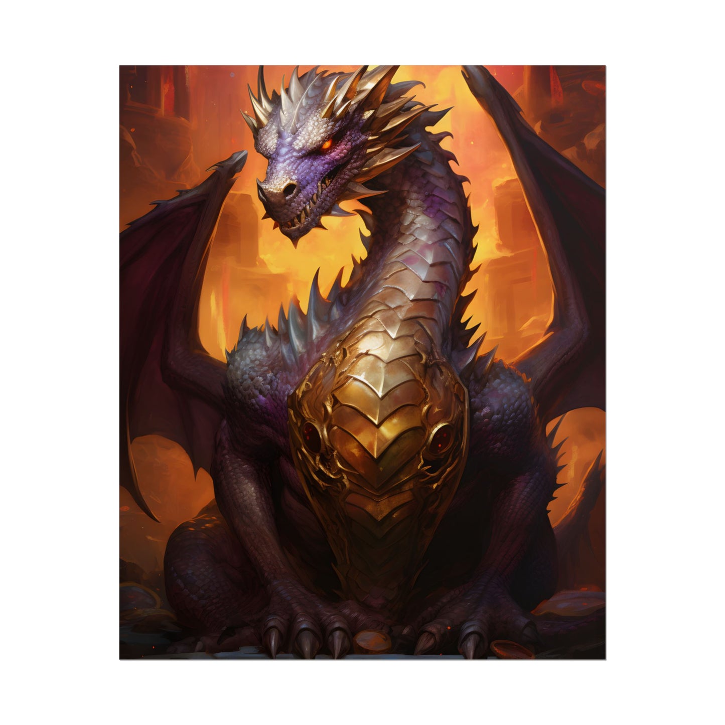 Fantasy Dragon's Treasure: Majestic Guardian - Poster