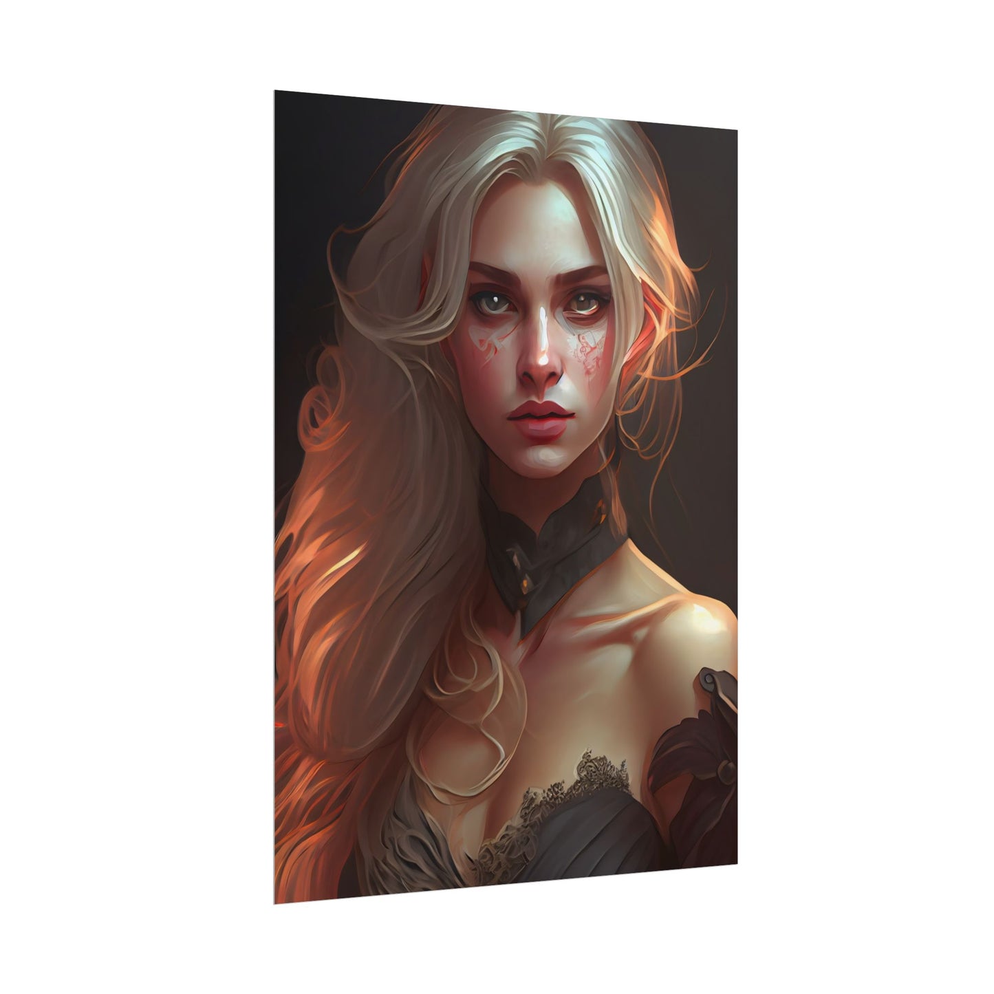 Blonde Beauty: Artistic Portrait of a Woman - Poster
