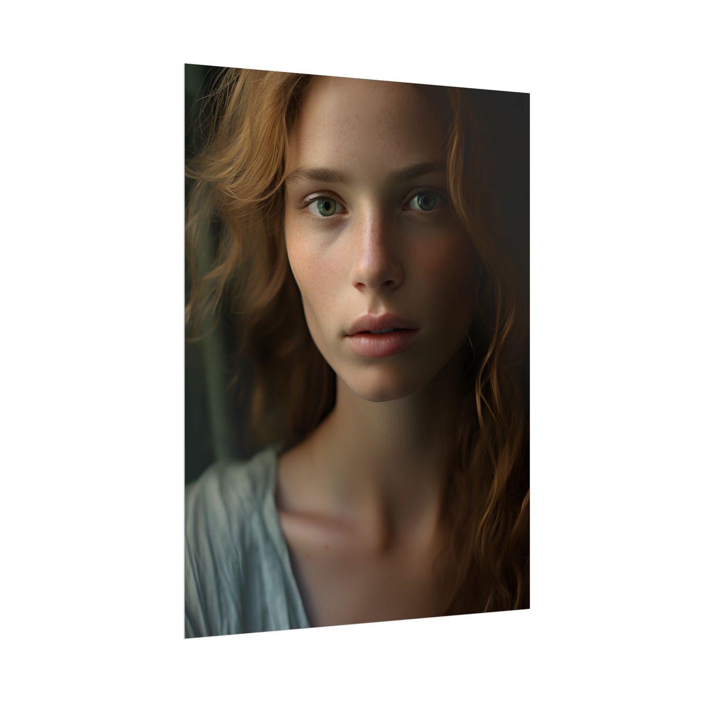 Close-Up Joy: Light Blue Eyes - Poster