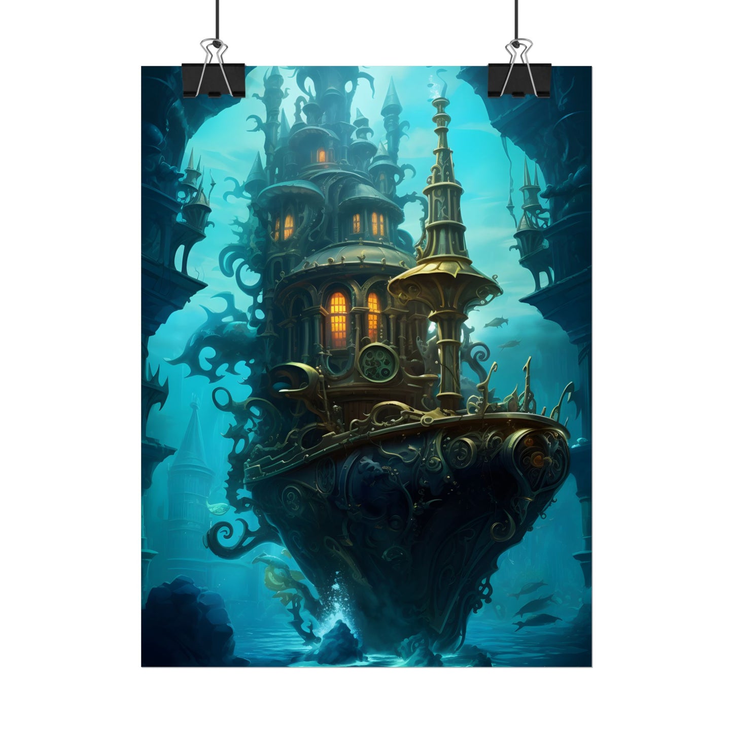 Steampunk Dive: Explore Captain Nemos Nautilu - Poster