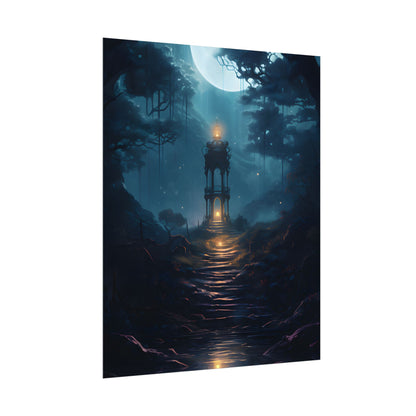 Close-Up Metallic Product: Smooth Cylindrical Device - Poster