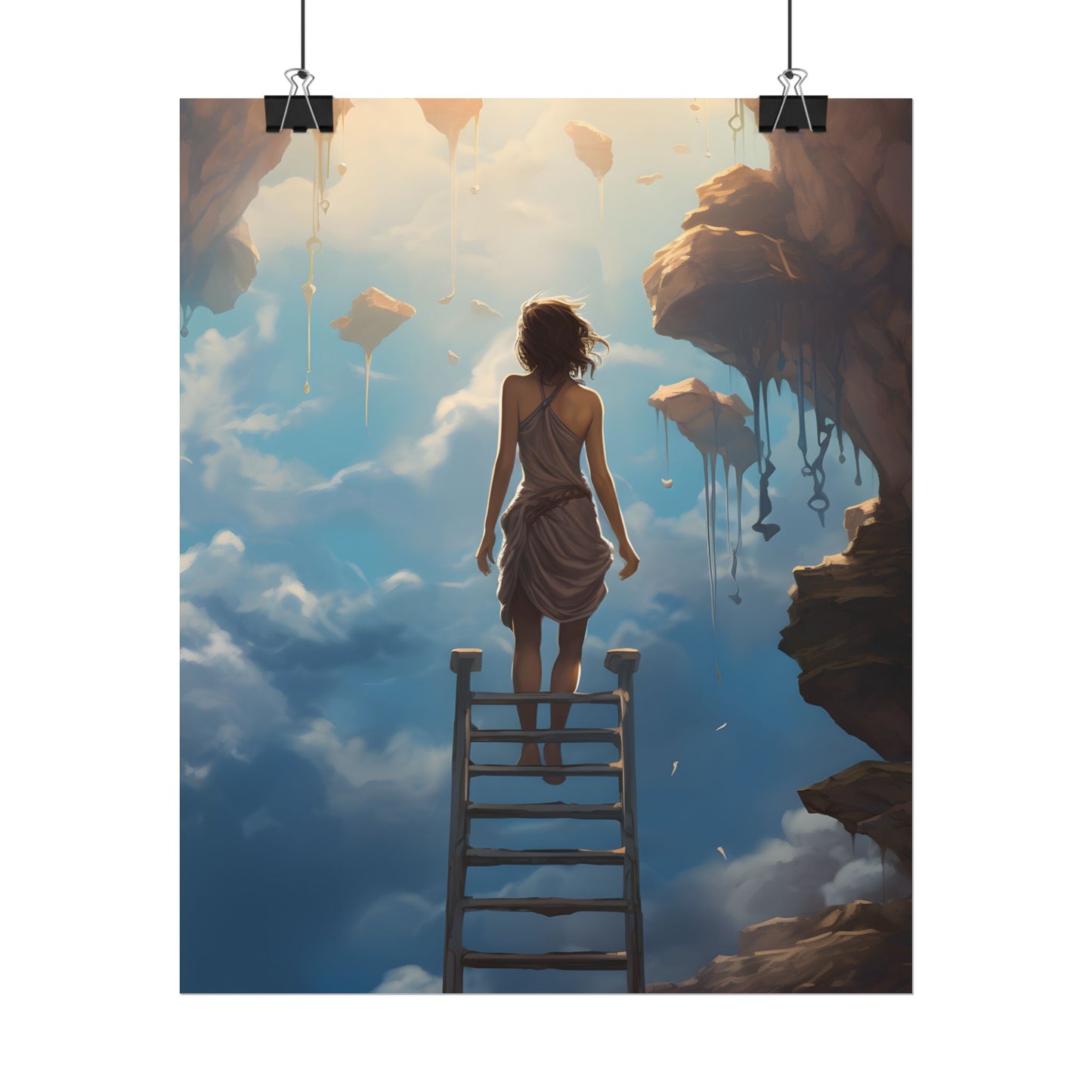 Casual Moment: Person Outdoor Portrait - Poster