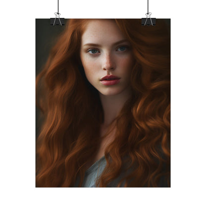 Redheaded Woman: Natural Beauty - Poster