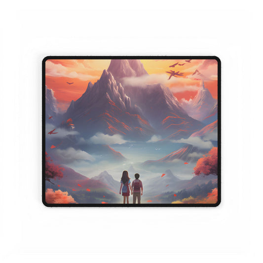 Peaceful Meadow: Children's Serene Moment - Desk Mat